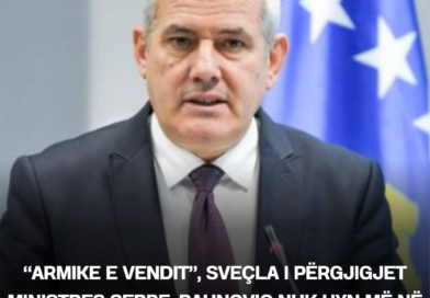 “Armike e vendit”, Sveçla i përgjigjet ministres serbe: Paunoviç nuk hyn më në Kosovë