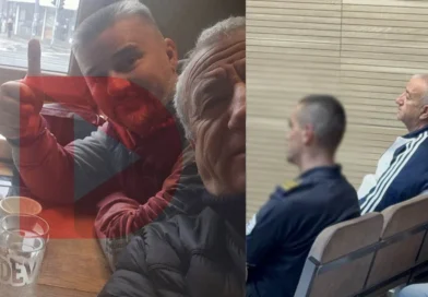 Publikohet fotografia, oficeri i BIA-s dhe spiuni i dyshuar Fehim Sali në një nga takimet e tyre në Serbi