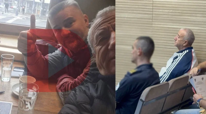 Publikohet fotografia, oficeri i BIA-s dhe spiuni i dyshuar Fehim Sali në një nga takimet e tyre në Serbi