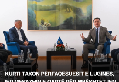 Kurti takon përfaqësuesit e Luginës, jep mesazhin e qartë për mbështetjen e shqiptarëve