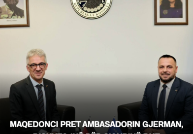 Maqedonci pret ambasadorin gjerman, diskutojnë për sigurinë dhe bashkëpunimin në mbrojtje