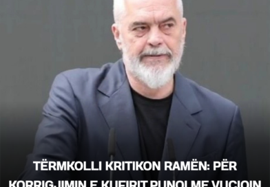 Tërmkolli kritikon Ramën: Për korrigjimin e kufirit punoi me Vuçiqin e Hashimin, për Hagën hesht