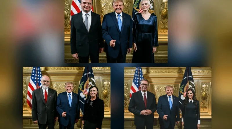 ÇËSHTJE PROTOKOLI, JO AI! Pse Trumpi duket “identik” në fotot me Kurtin, Ramën e Vuçiqin?