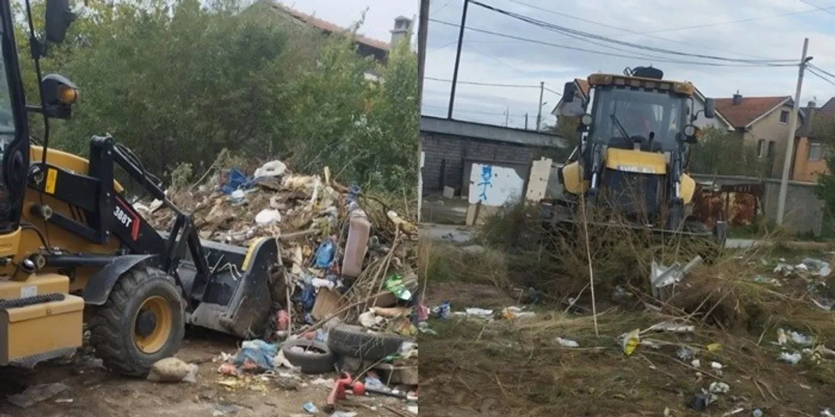 NPL  Fushë Kosova  largon dy deponi ilegale  transportohen gjashtë kamionë me mbeturina