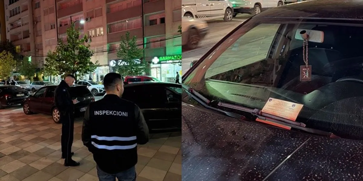 Inspektorët dhe Policia në terren  gjobiten shoferët që bllokojnë trotuaret