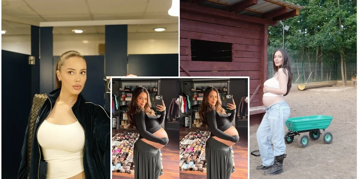 Në javën e 38 të të shtatzënisë  Lotina Haziri ndan fotografi me barkun e rrumbullakosur